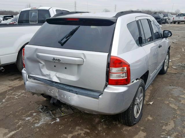 1J8FT47W38D654491 - 2008 JEEP COMPASS SP SILVER photo 4