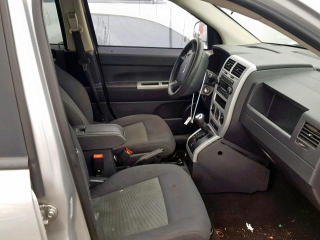 1J8FT47W38D654491 - 2008 JEEP COMPASS SP SILVER photo 5