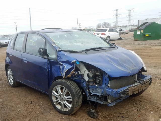 JHMGE8H4XAC000334 - 2010 HONDA FIT SPORT BLUE photo 1