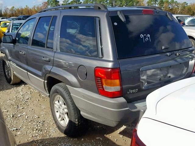 1J4GX48S52C302001 - 2002 JEEP GRAND CHER GRAY photo 3