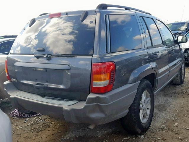 1J4GX48S52C302001 - 2002 JEEP GRAND CHER GRAY photo 4