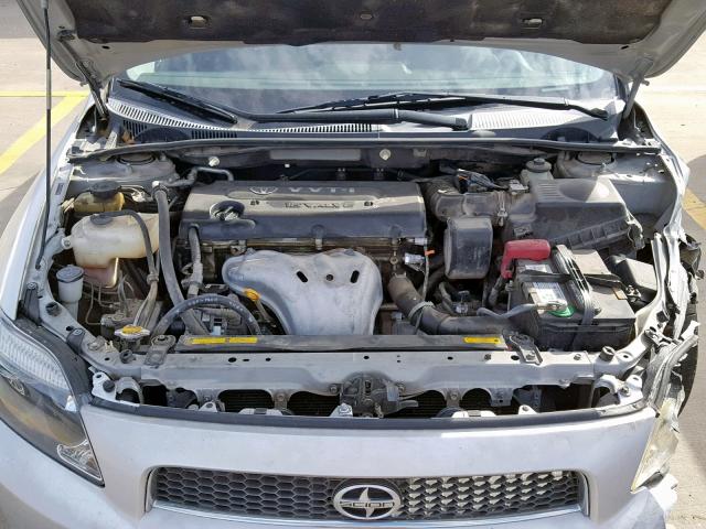 JTKDE177X70148901 - 2007 TOYOTA SCION TC ვერცხლისფერი ფოტო 7