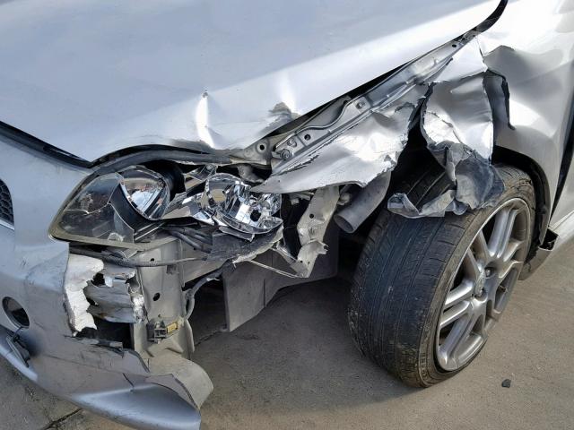JTKDE177X70148901 - 2007 TOYOTA SCION TC ვერცხლისფერი ფოტო 9