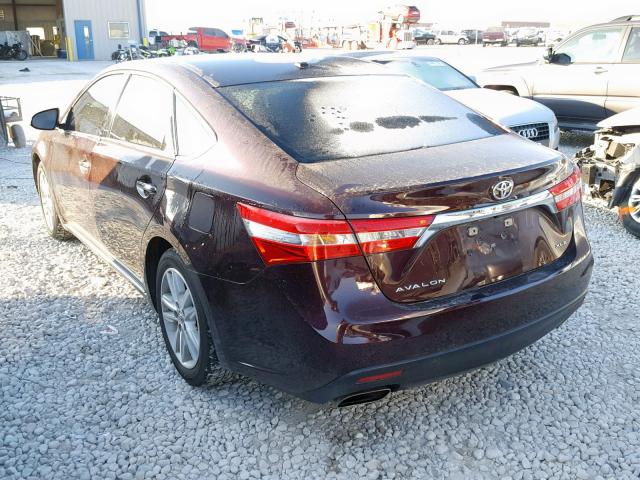 4T1BK1EB4FU140486 - 2015 TOYOTA AVALON XLE BLACK photo 3