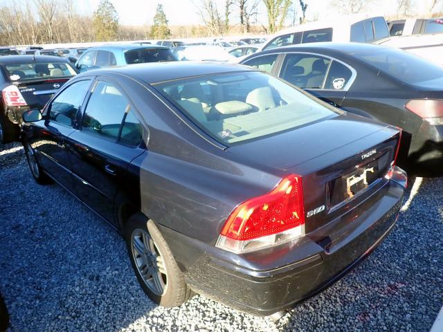 YV1RH592452470541 - 2005 VOLVO S60 2.5T BLUE photo 3