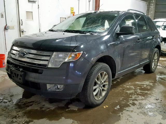 2FMDK48C47BB20406 - 2007 FORD EDGE SEL BLUE photo 2