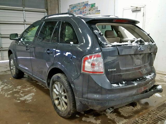 2FMDK48C47BB20406 - 2007 FORD EDGE SEL BLUE photo 3