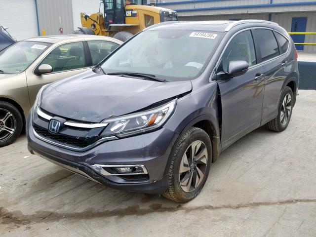 5J6RM3H98GL011699 - 2016 HONDA CR-V TOURI GRAY photo 2