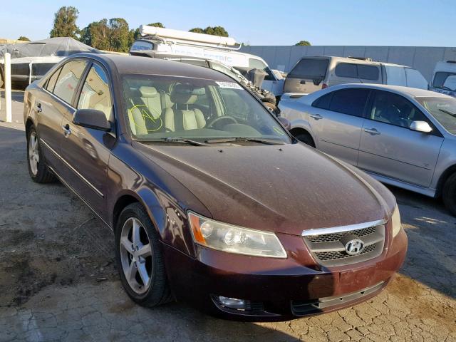 5NPEU46F16H054223 - 2006 HYUNDAI SONATA GLS BURGUNDY photo 1