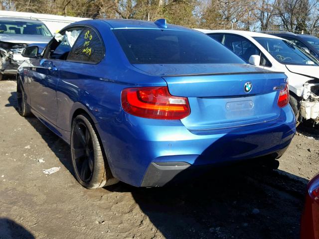 WBA1J7C54EVX33757 - 2014 BMW M235I BLUE photo 3