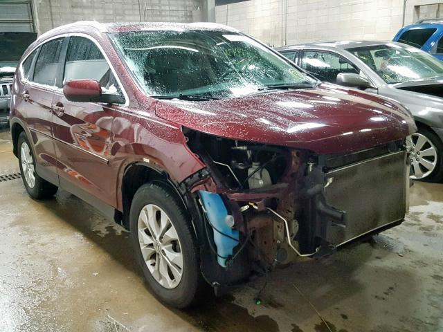 5J6RM4H75DL010185 - 2013 HONDA CR-V EXL MAROON photo 1