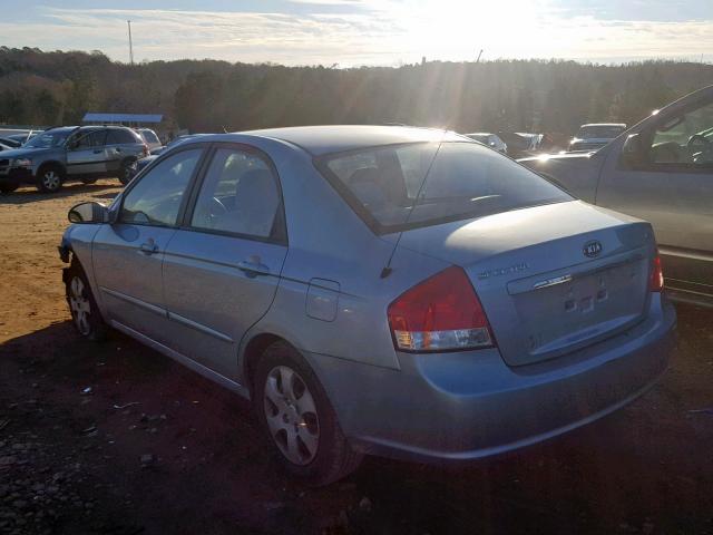 KNAFE121775454649 - 2007 KIA SPECTRA EX BLUE photo 3