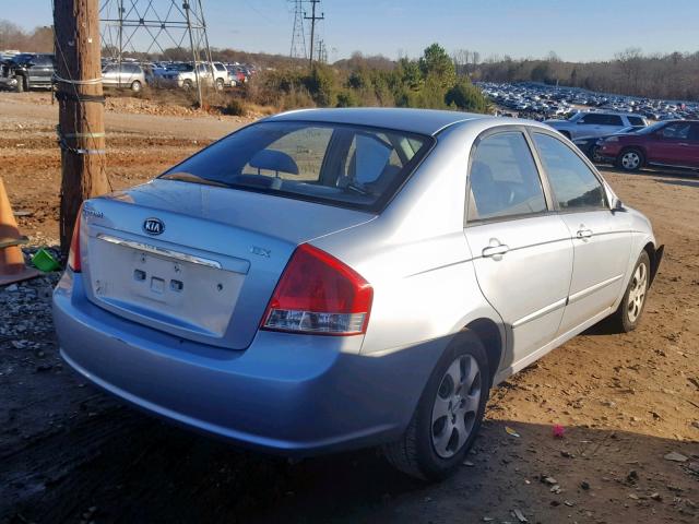 KNAFE121775454649 - 2007 KIA SPECTRA EX BLUE photo 4