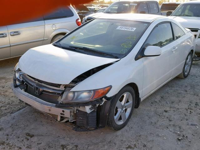 2HGFG12948H569997 - 2008 HONDA CIVIC EXL WHITE photo 2