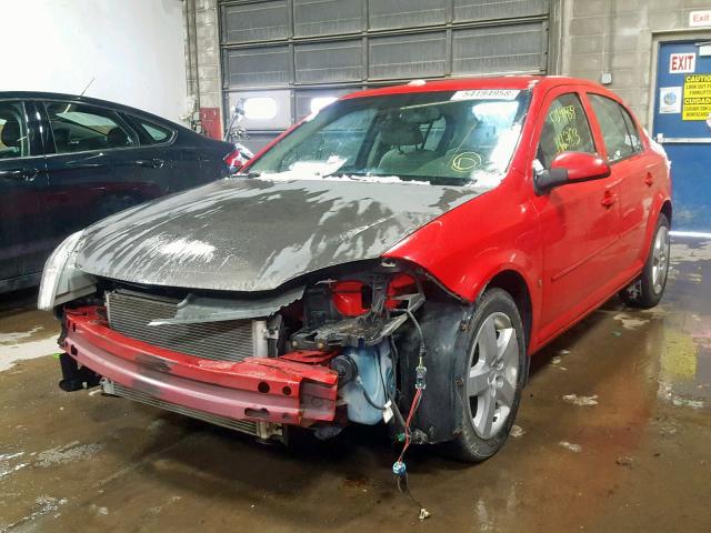 1G1AL58F887226588 - 2008 CHEVROLET COBALT LT RED photo 2