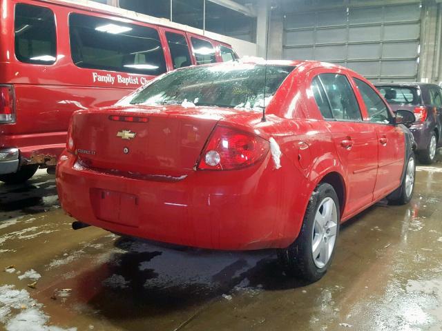 1G1AL58F887226588 - 2008 CHEVROLET COBALT LT RED photo 4