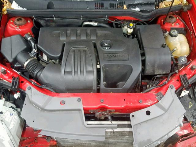 1G1AL58F887226588 - 2008 CHEVROLET COBALT LT RED photo 7