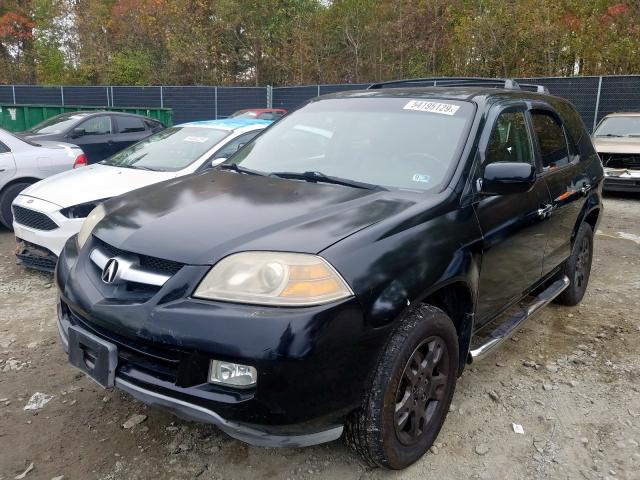 2HNYD18804H519522 - 2004 ACURA MDX TOURIN BLACK photo 2