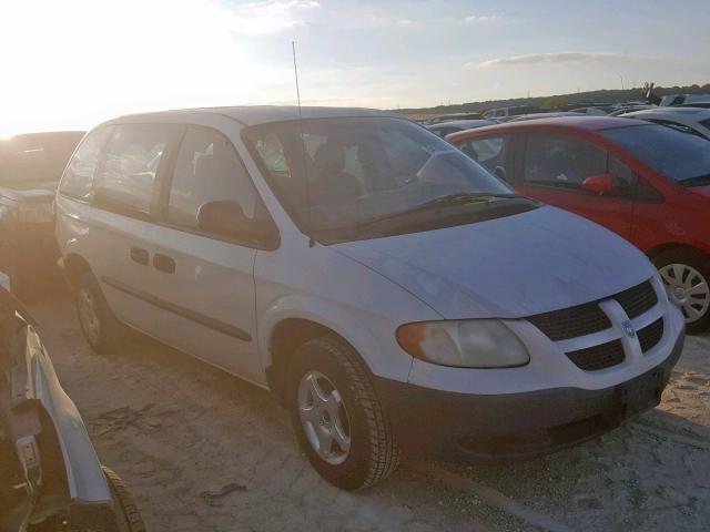 1B4GP25352B653114 - 2002 DODGE CARAVAN SE WHITE photo 1