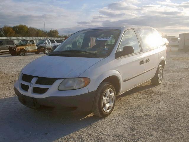 1B4GP25352B653114 - 2002 DODGE CARAVAN SE WHITE photo 2