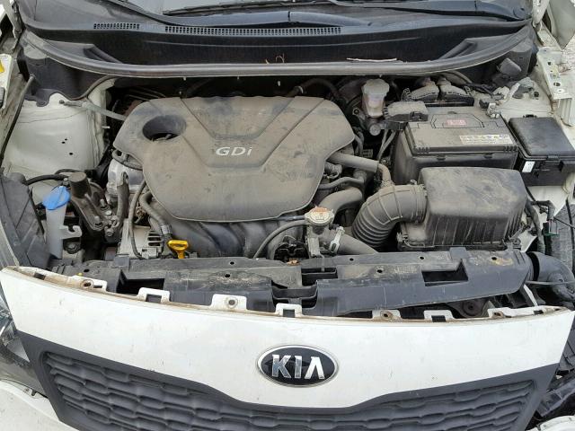 KNADM4A35F6449540 - 2015 KIA RIO LX WHITE photo 7