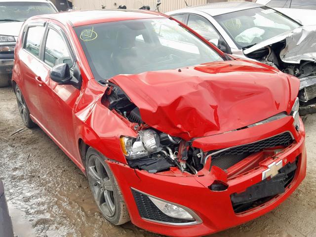 1G1JG6SB5D4225796 - 2013 CHEVROLET SONIC RS RED photo 1