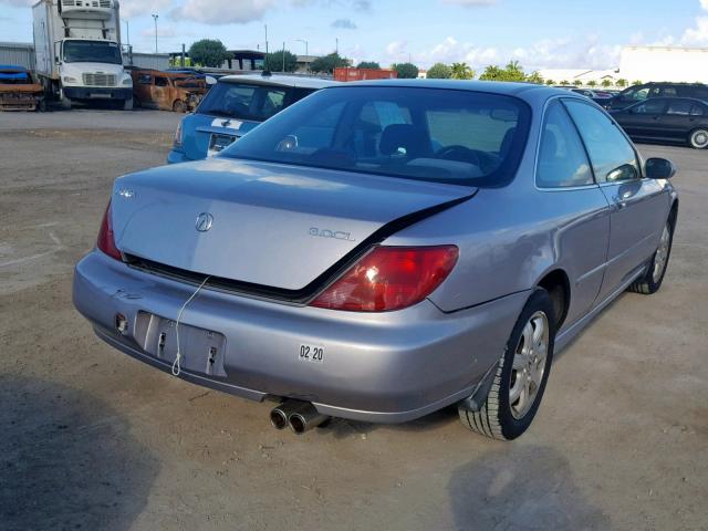 19UYA224XWL004089 - 1998 ACURA 3.0CL Արծաթագույն լուսանկար 4