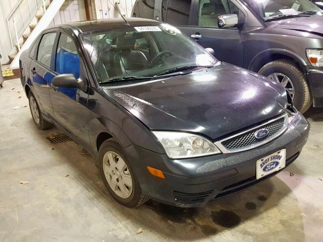 1FAFP34N67W351182 - 2007 FORD FOCUS ZX4 BLACK photo 1