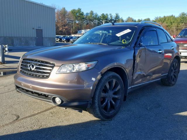 JNRAS08W14X222096 - 2004 INFINITI FX35 BROWN photo 2