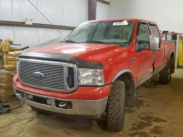 1FTWW31P36EC21108 - 2006 FORD F350 SRW S RED photo 2