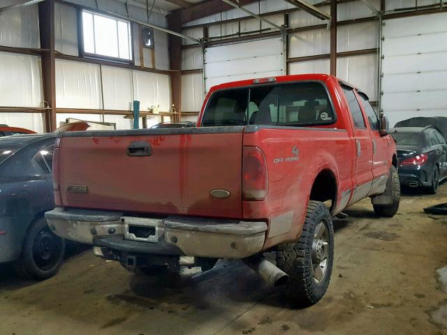 1FTWW31P36EC21108 - 2006 FORD F350 SRW S RED photo 4