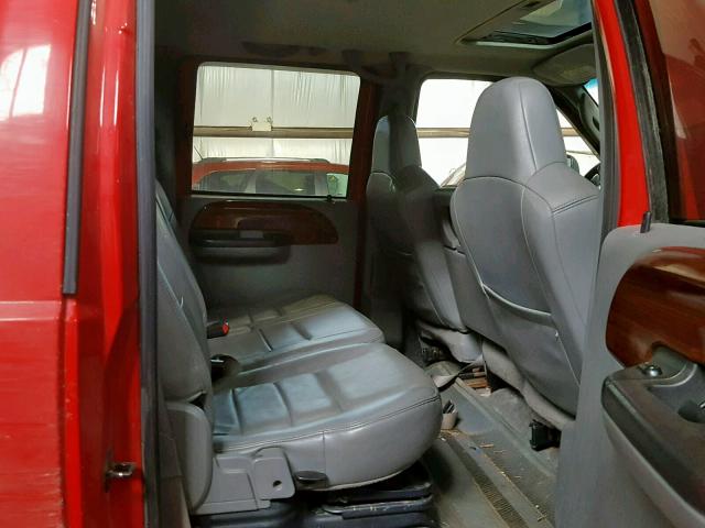 1FTWW31P36EC21108 - 2006 FORD F350 SRW S RED photo 6