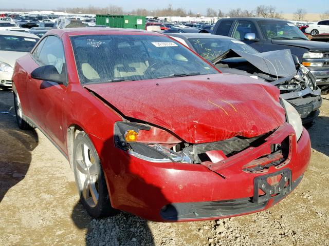 1G2ZH351X74225231 - 2007 PONTIAC G6 GT RED photo 1