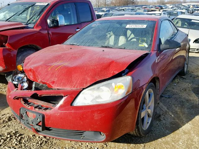 1G2ZH351X74225231 - 2007 PONTIAC G6 GT RED photo 2