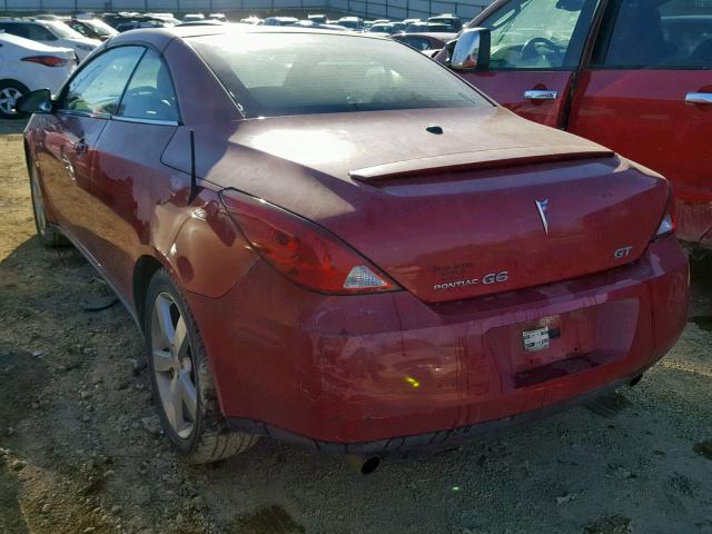 1G2ZH351X74225231 - 2007 PONTIAC G6 GT RED photo 3