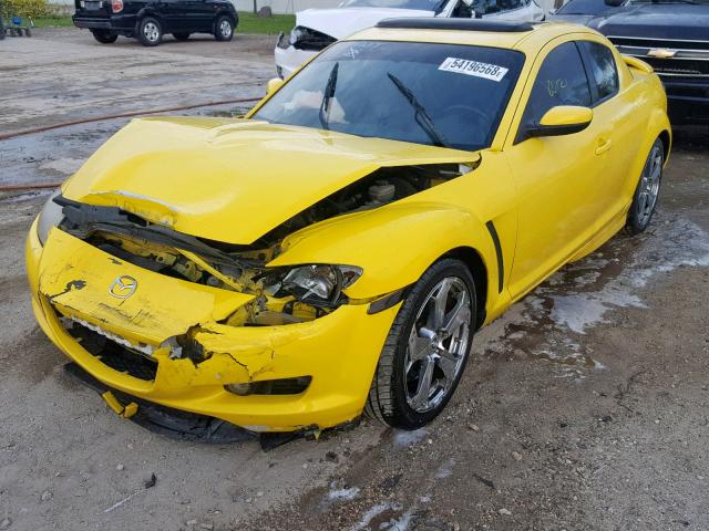 JM1FE173X40108276 - 2004 MAZDA RX8 YELLOW photo 2