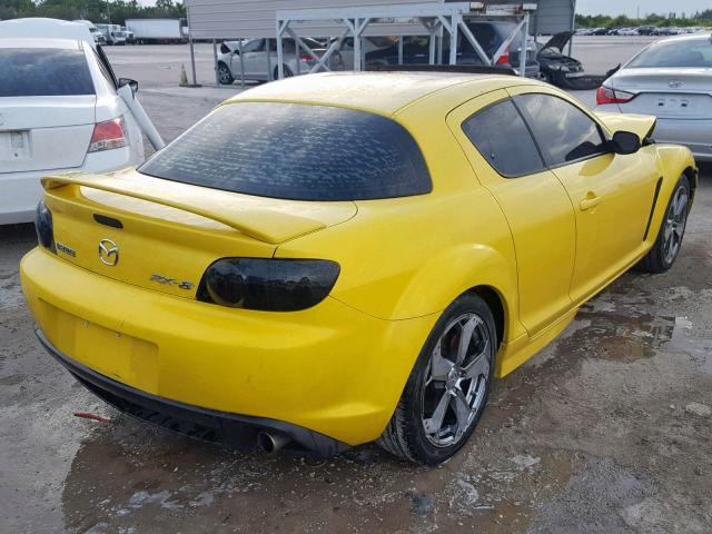 JM1FE173X40108276 - 2004 MAZDA RX8 YELLOW photo 4