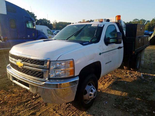 1GB3KZC81DF112729 - 2013 CHEVROLET SILVERADO WHITE photo 2