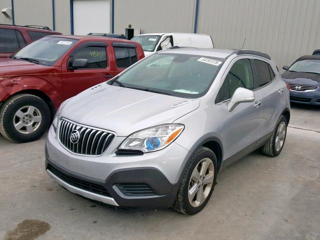 KL4CJASB8GB567077 - 2016 BUICK ENCORE SILVER photo 2