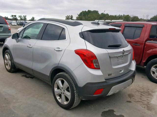 KL4CJASB8GB567077 - 2016 BUICK ENCORE SILVER photo 3