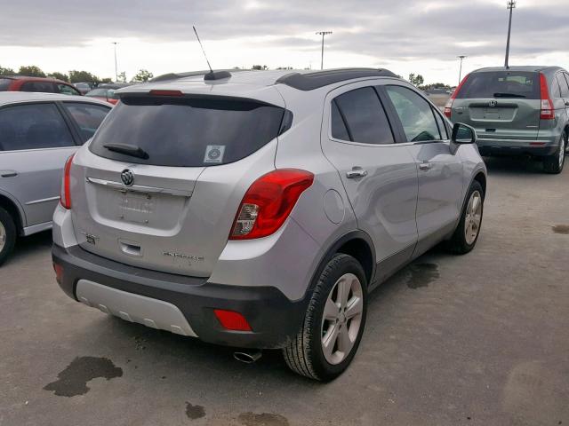 KL4CJASB8GB567077 - 2016 BUICK ENCORE SILVER photo 4