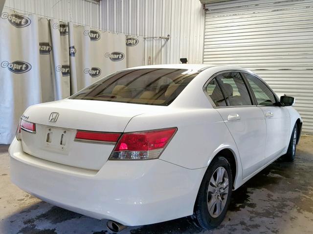 1HGCP2F44CA134296 - 2012 HONDA ACCORD LXP WHITE photo 4