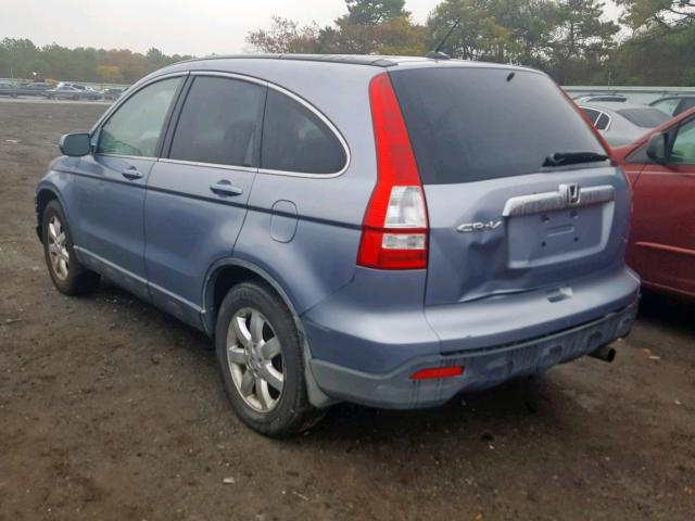 JHLRE48737C016397 - 2007 HONDA CR-V EXL BLUE photo 3