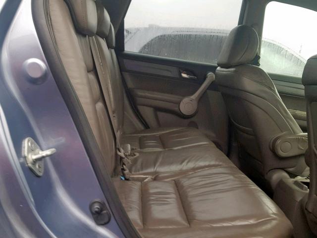 JHLRE48737C016397 - 2007 HONDA CR-V EXL BLUE photo 6