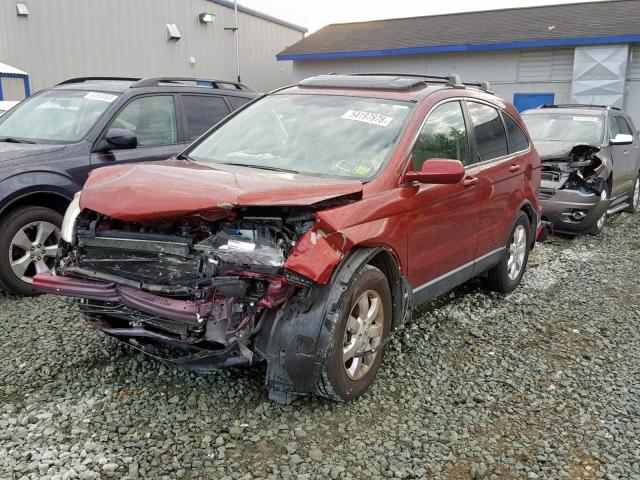 JHLRE48788C063734 - 2008 HONDA CR-V EXL RED photo 2