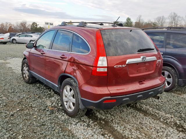 JHLRE48788C063734 - 2008 HONDA CR-V EXL RED photo 3