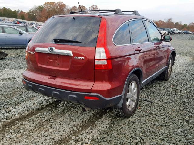 JHLRE48788C063734 - 2008 HONDA CR-V EXL RED photo 4