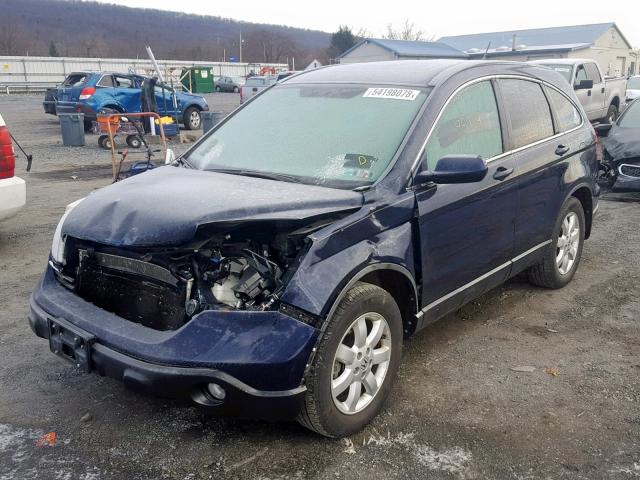 5J6RE487X9L010526 - 2009 HONDA CR-V EXL BLUE photo 2