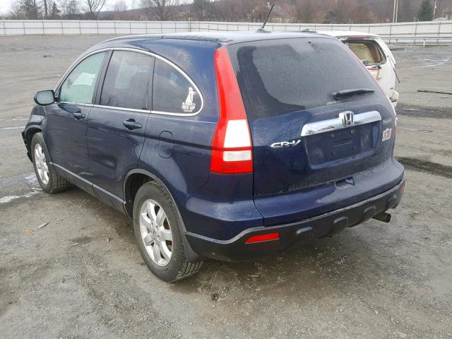 5J6RE487X9L010526 - 2009 HONDA CR-V EXL BLUE photo 3