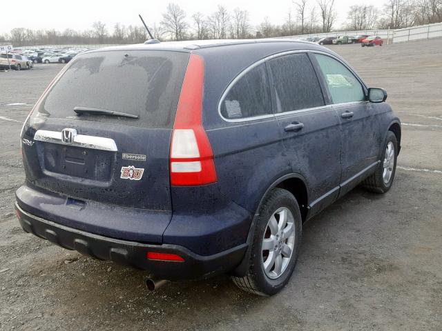 5J6RE487X9L010526 - 2009 HONDA CR-V EXL BLUE photo 4